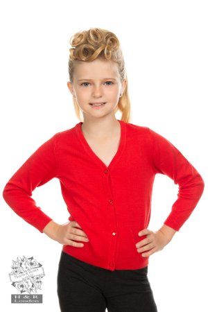 Girls Fuchsia Pink Cardigan